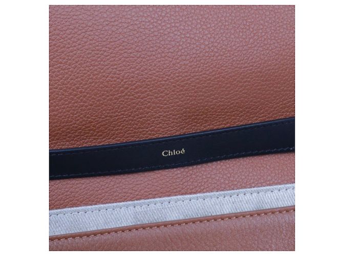 CHLOÉ - Borsa a spalla Chloé Penelope GM in pelle marrone grana - vista 6