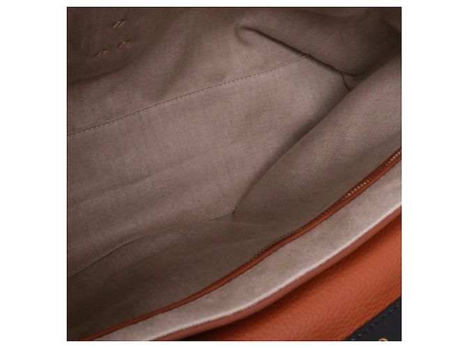 CHLOÉ - Borsa a spalla Chloé Penelope GM in pelle marrone grana - vista 7
