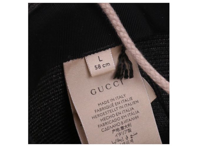 GUCCI - Schwarzer Strohhut von Gucci (L) - Ansicht 5