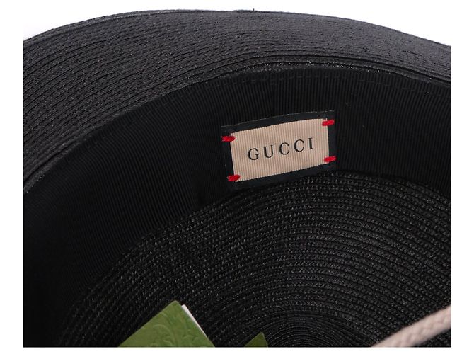 GUCCI - Schwarzer Strohhut von Gucci (L) - Ansicht 6