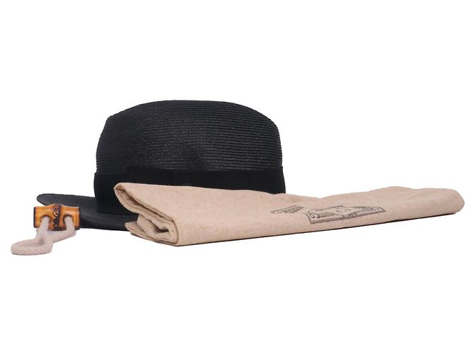 GUCCI - Schwarzer Strohhut von Gucci (L) - Ansicht 7