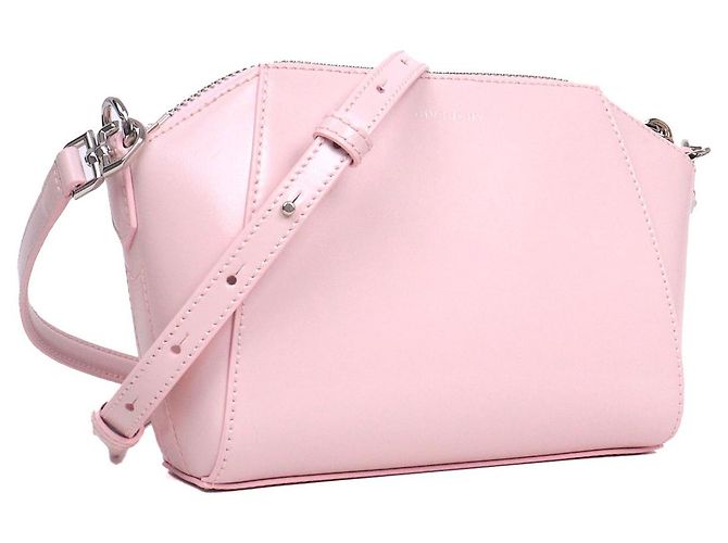 GIVENCHY - Bolsa de ombro Antigona XS em couro liso rosa claro - vista 2
