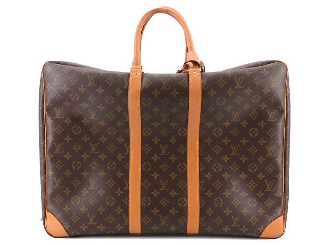 LOUIS VUITTON - Borsa da viaggio Louis Vuitton Sirius 55 in tela monogrammata Marrone - vista 3
