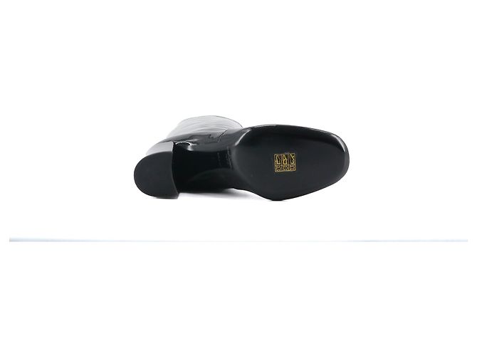 SAINT LAURENT - Saint Laurent Stiefel aus schwarzem Lackleder (Größe 37) - Ansicht 3