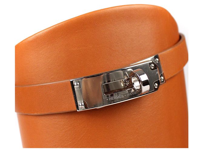 Kelly Hermès Botas HERMES T.EU 34 Cuero Castaño - vista 4