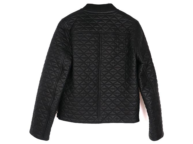 Hermès HERMES Jacke T.FR 34 aus Leder Schwarz - Ansicht 2
