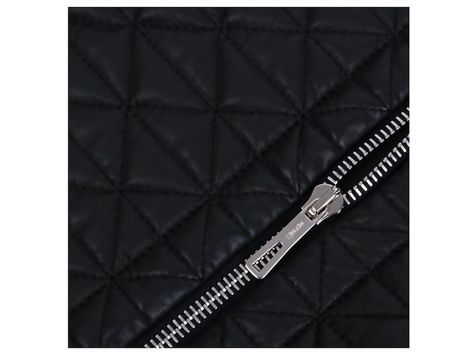 Hermès HERMES Jacke T.FR 34 aus Leder Schwarz - Ansicht 4
