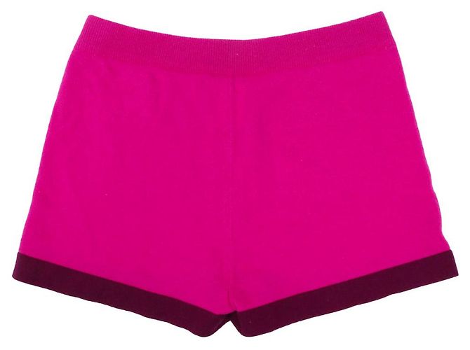 CHANEL - Fuchsia Cashmere Shorts von Chanel (Größe 38) Pink - Ansicht 2