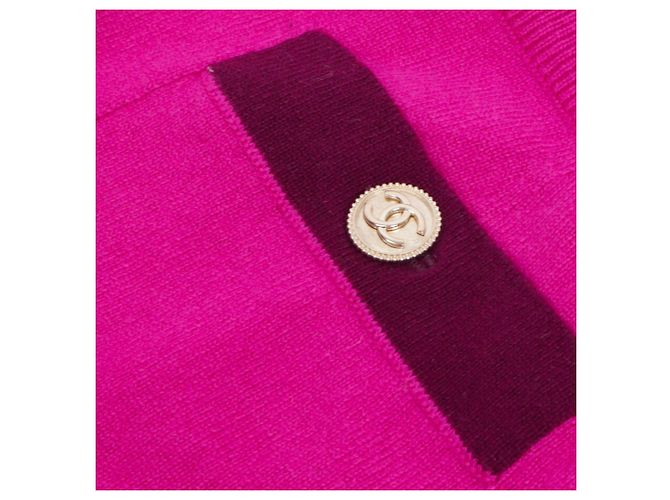 CHANEL - Fuchsia Cashmere Shorts von Chanel (Größe 38) Pink - Ansicht 3