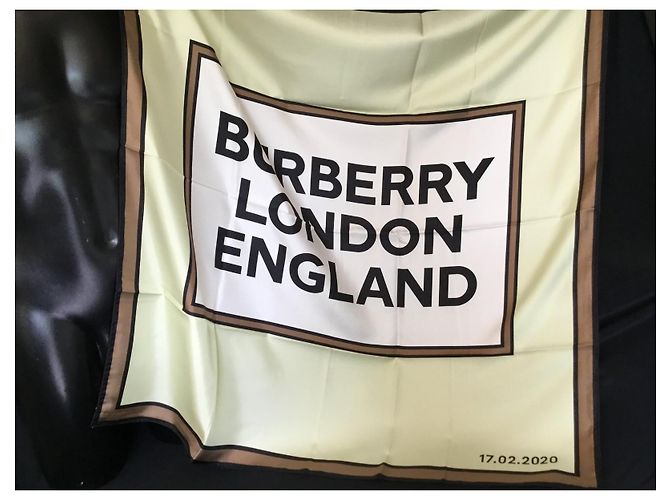 Sciarpa di seta multicolore Burberry 90cm x 90cm - vista 4