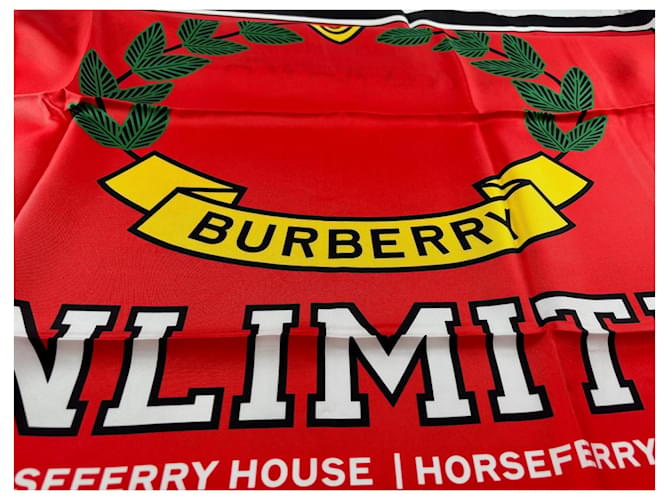 Sciarpa in seta multicolore Burberry - vista 11