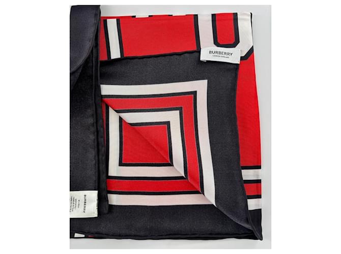 Sciarpa in seta multicolore Burberry - vista 2