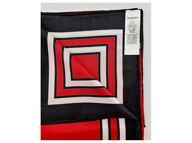 Sciarpa in seta multicolore Burberry - vista 3