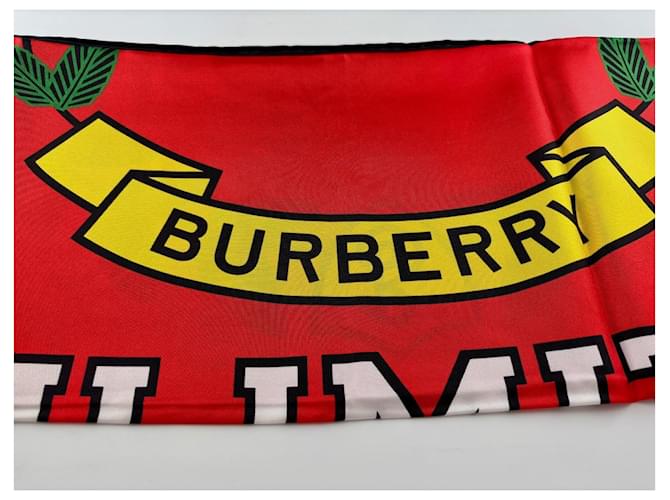 Sciarpa in seta multicolore Burberry - vista 5