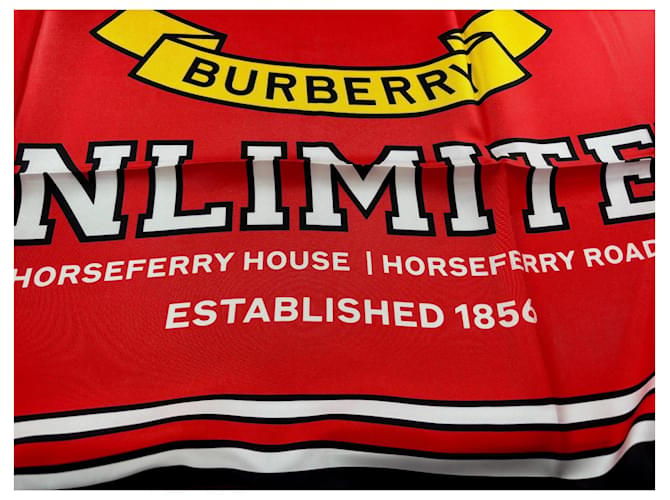 Sciarpa in seta multicolore Burberry - vista 9