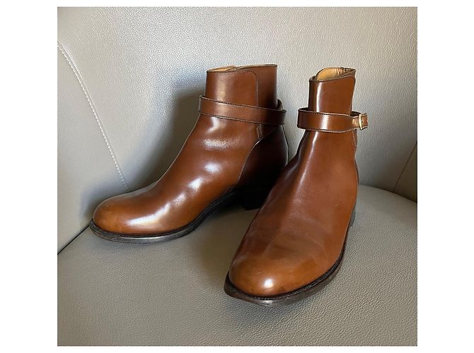 JM Weston Botas Jodhpur de cuero box marrón J.M. Weston Talla 5D Castaño - vista 16