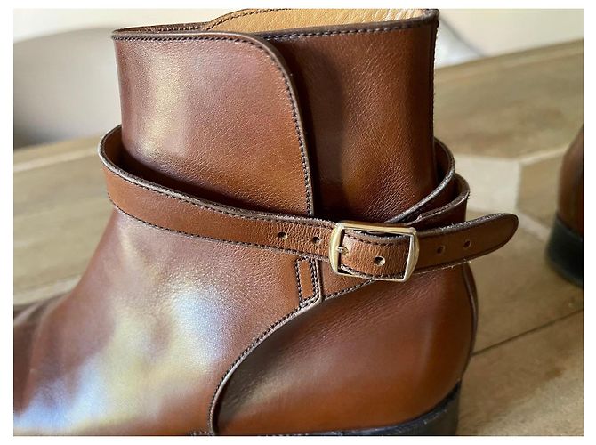 JM Weston Botas Jodhpur de cuero box marrón J.M. Weston Talla 5D Castaño - vista 17