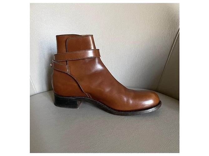 JM Weston Botas Jodhpur de cuero box marrón J.M. Weston Talla 5D Castaño - vista 2
