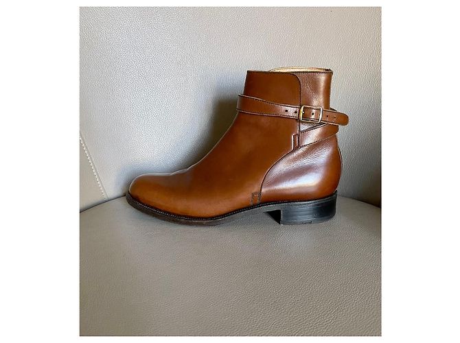 JM Weston Botas Jodhpur de cuero box marrón J.M. Weston Talla 5D Castaño - vista 3