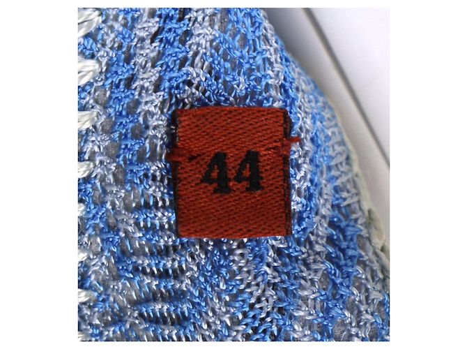 Missoni Strick-Halterkleid aus blauer Viskose - Ansicht 11