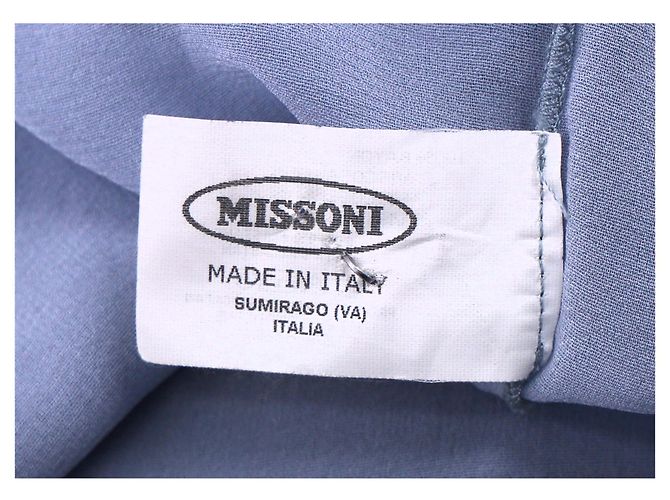 Missoni Strick-Halterkleid aus blauer Viskose - Ansicht 12