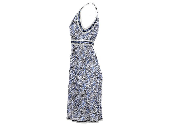 Missoni Strick-Halterkleid aus blauer Viskose - Ansicht 2