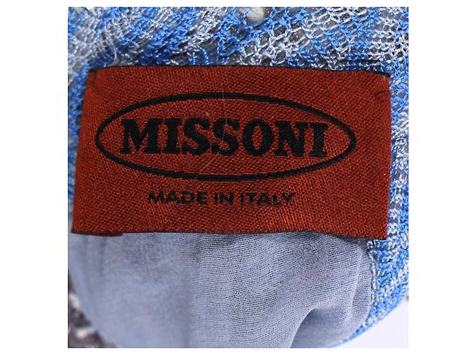 Missoni Strick-Halterkleid aus blauer Viskose - Ansicht 4