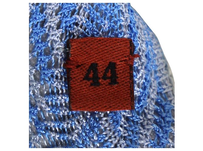 Missoni Strick-Halterkleid aus blauer Viskose - Ansicht 5