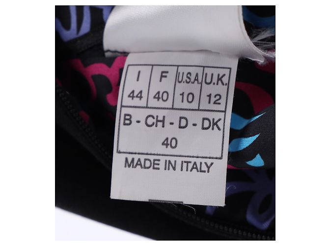 Abito maxi con collo halter decorato Emilio Pucci in seta nera Nero - vista 13