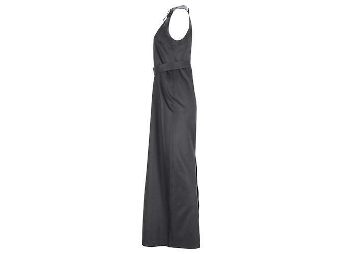 Abito maxi con collo halter decorato Emilio Pucci in seta nera Nero - vista 2