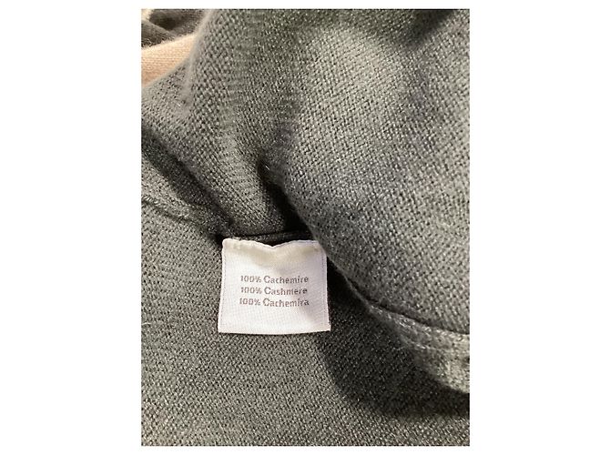 Cardigan con zip Hermès in cashmere multicolore Marrone Rosso - vista 12