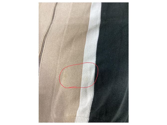 Cardigan con zip Hermès in cashmere multicolore Marrone Rosso - vista 15