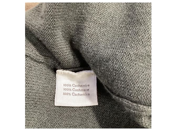 Cardigan con zip Hermès in cashmere multicolore Marrone Rosso - vista 6
