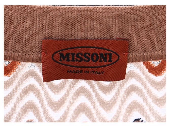 Missoni Zigzag langes Strickjacke mit Knöpfen aus mehrfarbigem Viskose Mehrfarben - Ansicht 10