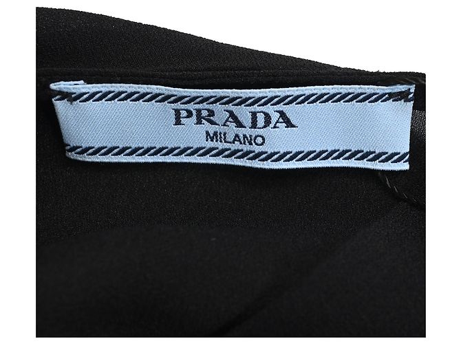 Prada Back Buttoned Blouse in Black Viscose - view 4