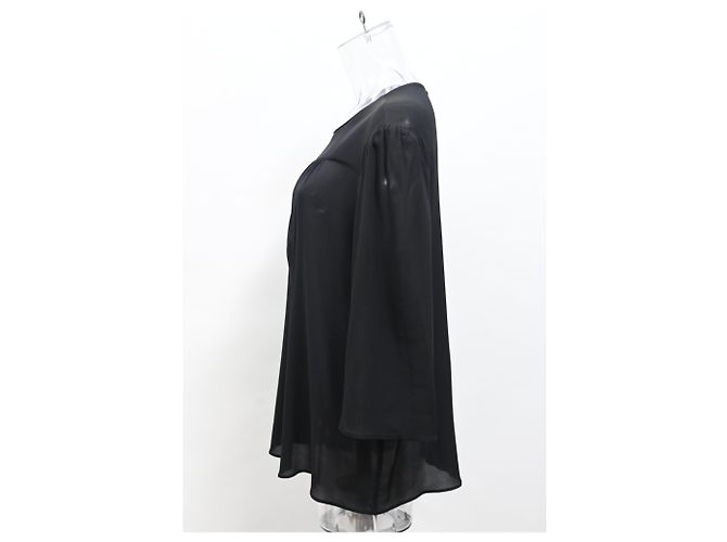 Prada Back Buttoned Blouse in Black Viscose - view 7