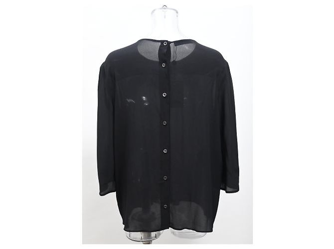 Prada Back Buttoned Blouse in Black Viscose - view 8