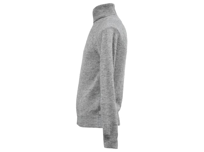 Grau Woll Rollkragenpullover von Saint Laurent - Ansicht 2