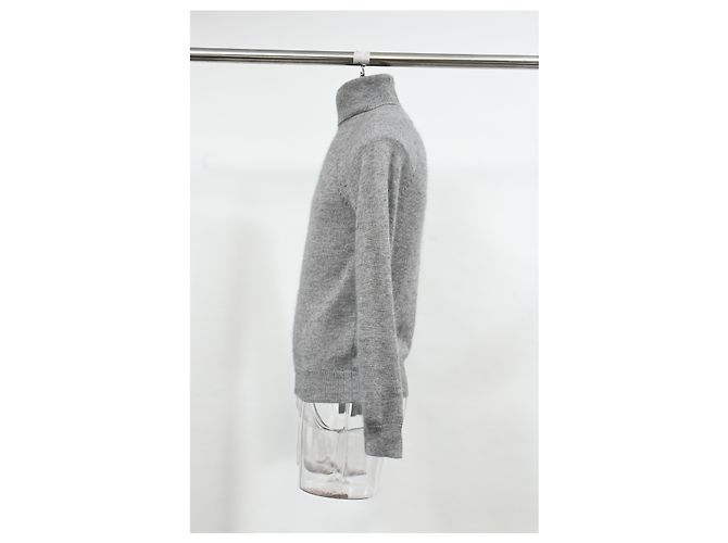 Grau Woll Rollkragenpullover von Saint Laurent - Ansicht 7