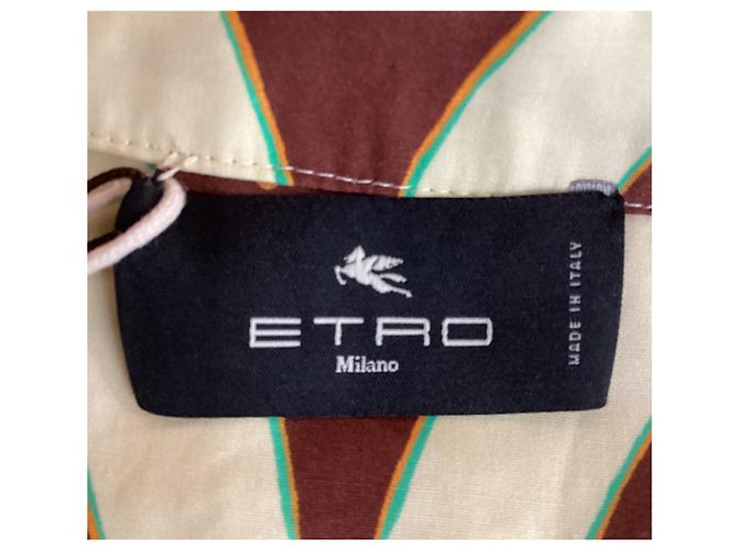 Abito midi in cotone con stampa grafica Etro multicolore - vista 11