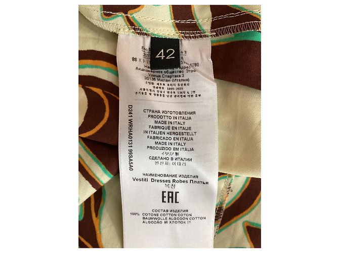 Abito midi in cotone con stampa grafica Etro multicolore - vista 12