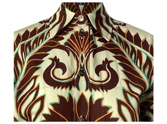 Abito midi in cotone con stampa grafica Etro multicolore - vista 3