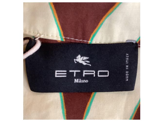 Abito midi in cotone con stampa grafica Etro multicolore - vista 5