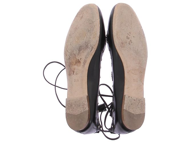 Bailarinas TOD'S T.EU 39.5 Cuero Negro - vista 7