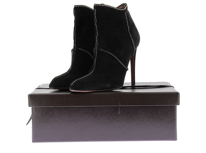 Alaïa Stivaletti ALAIA T.EU 40 Camoscio Nero - vista 8