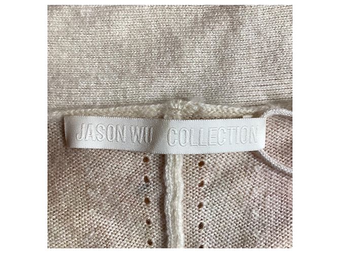 Gelber Kaschmirpullover mit Aquarellkrawatte aus der Jason Wu Kollektion - Ansicht 10