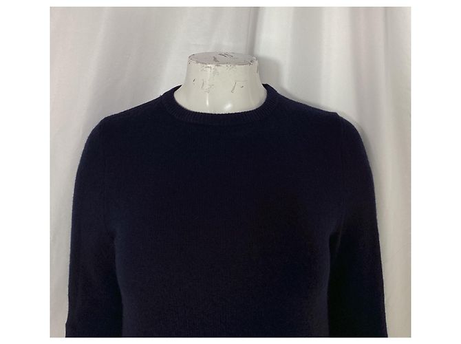 Abito Mini Ganni in Lana Merino Blu Navy - vista 9