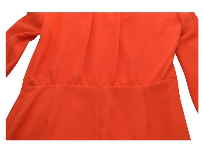 Altuzarra Abito rosso a maniche lunghe con colletto e stile avvolgente - vista 12