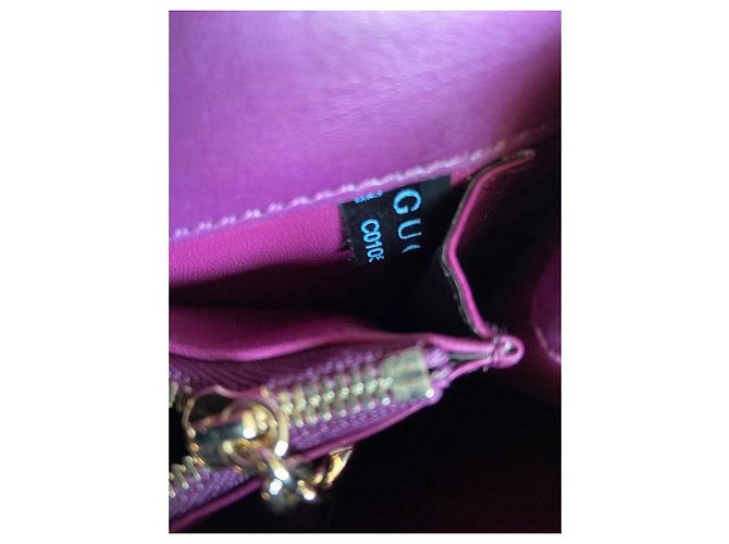 Gucci 1973 Pythonhaut Handtasche braun dunkelrot lila Bordeaux - Ansicht 10