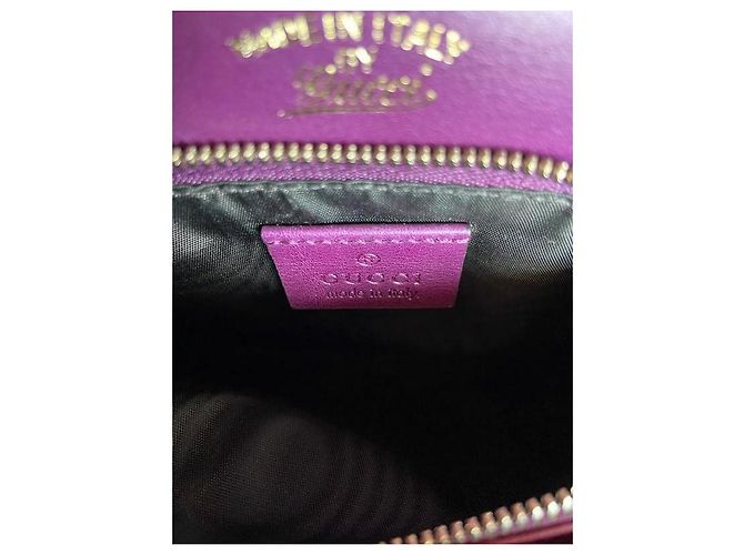 Gucci 1973 Pythonhaut Handtasche braun dunkelrot lila Bordeaux - Ansicht 11